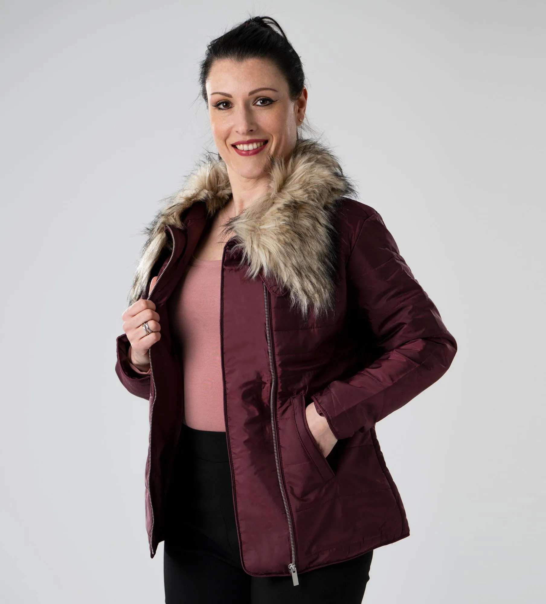 Dámské zimní prošívaná bunda