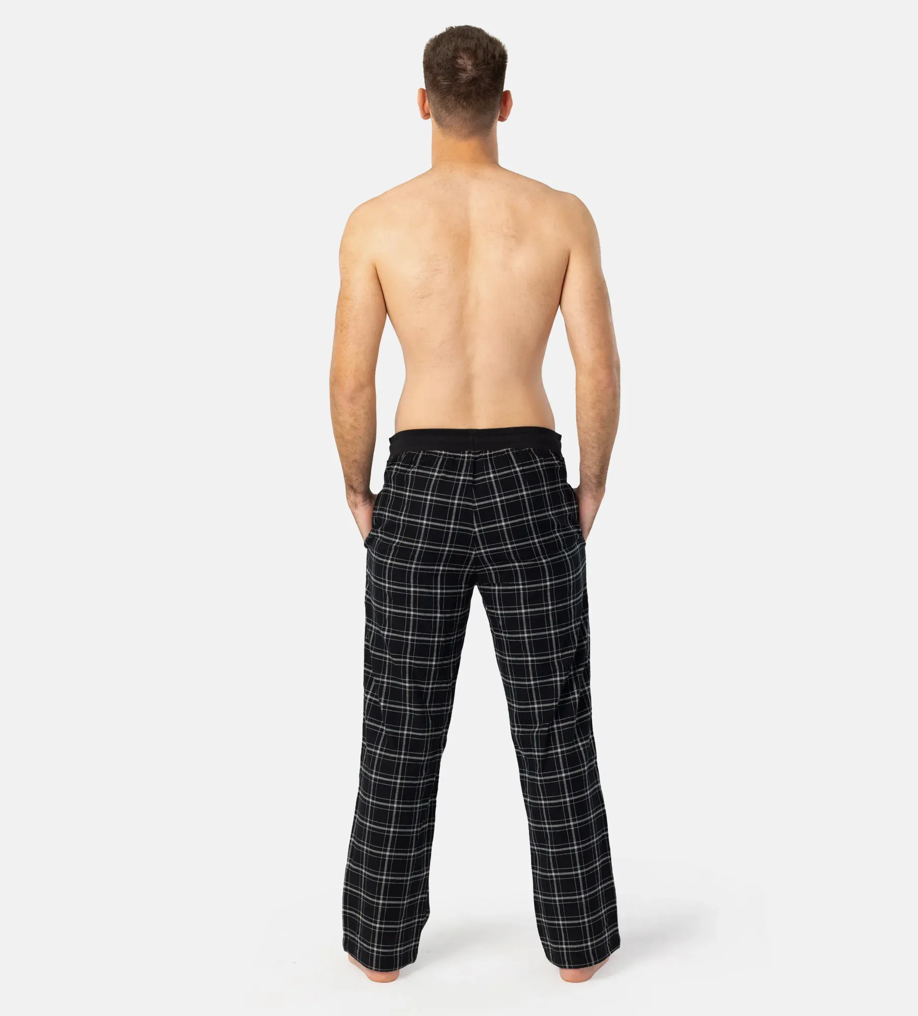 Pánské flanel dlouhé pyžamo kalhoty