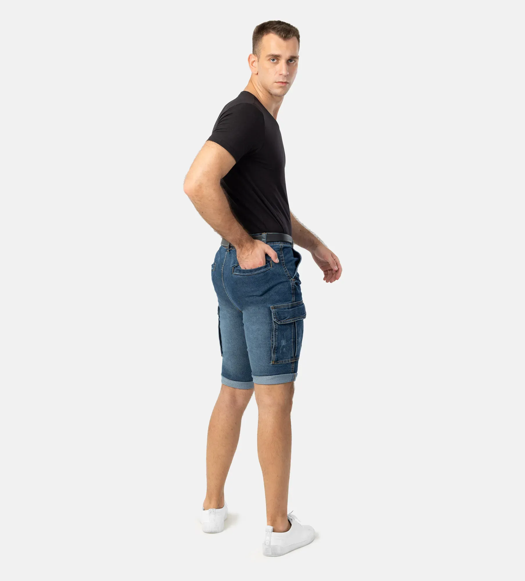 Džínové pánské kraťasy