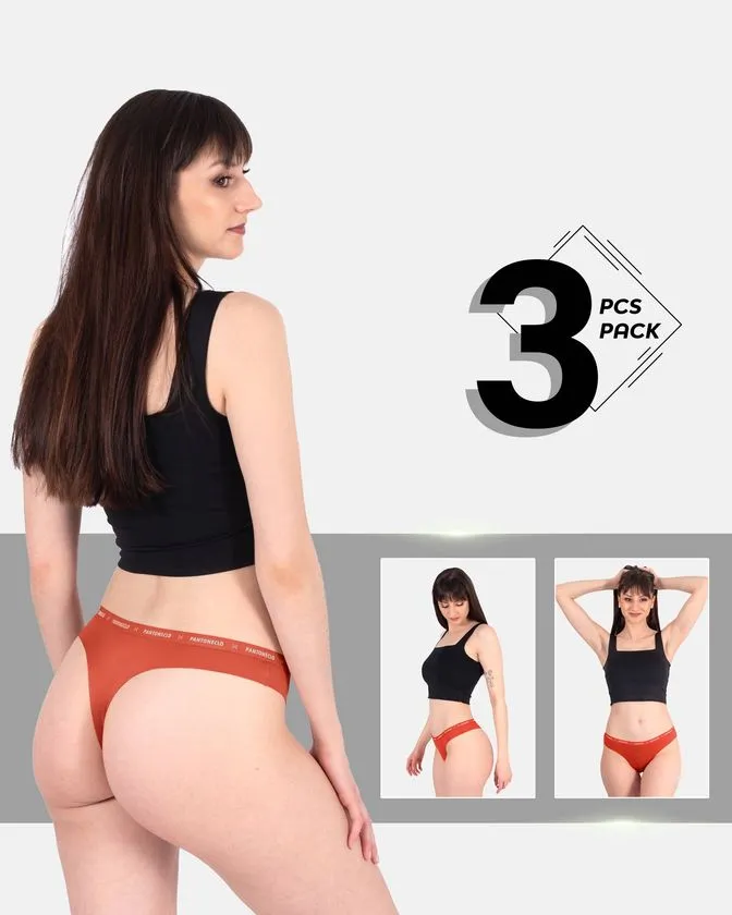 Brazilky z bavlny a elastanu – balení 3 ks